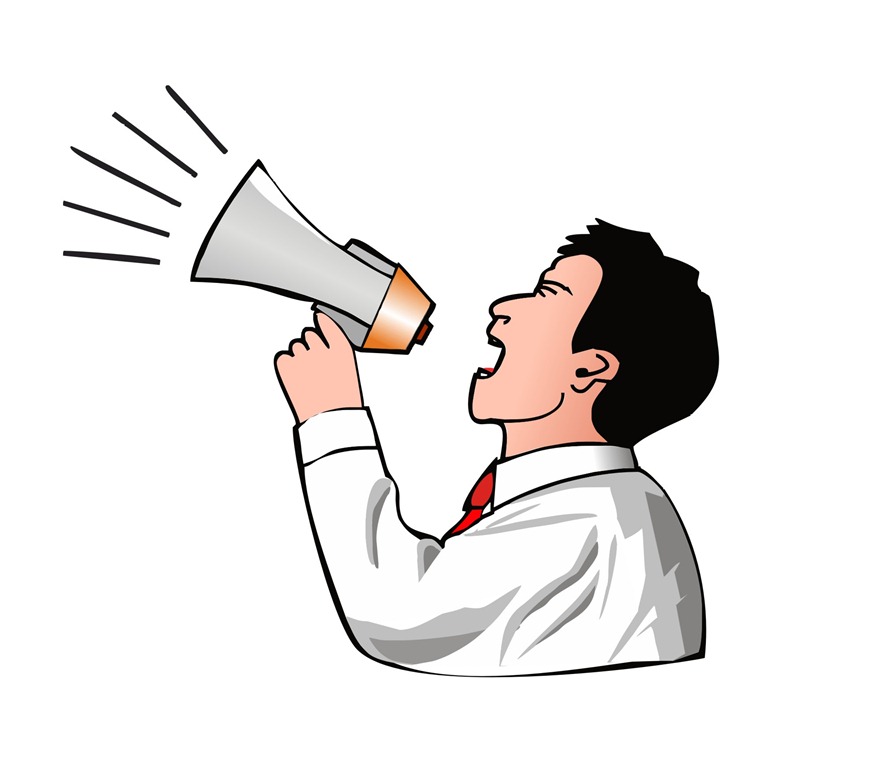 clipart man with megaphone - photo #35